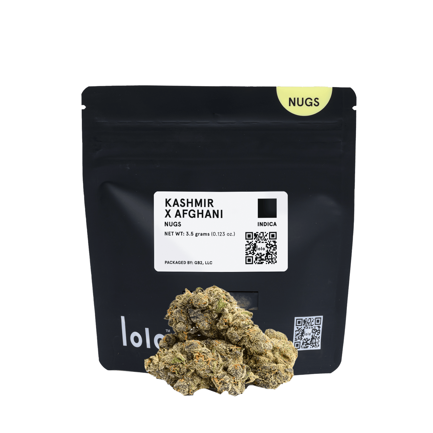 lolo - lolo | Kashmir + Afghani | Indoor Nugs | 3.5g - 1