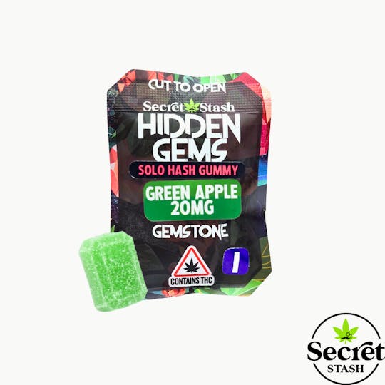 Secret Stash - Secret Stash | Hidden Gems | Solo | Hash | Green Apple | Indica | 20mg - 1