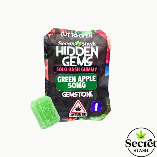 Secret Stash - Secret Stash | Hidden Gems | Solo | Hash | Green Apple | Indica | 50mg - 1