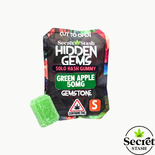 Secret Stash - Secret Stash | Hidden Gems | Solo | Hash | Green Apple | Sativa | 50mg - 1