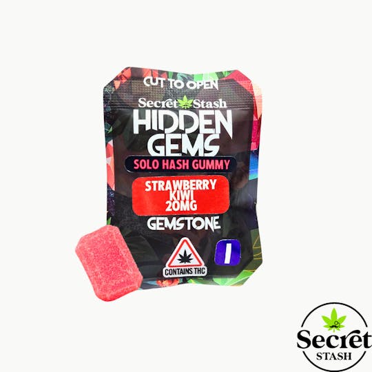 Secret Stash - Secret Stash | Hidden Gems | Solo | Hash | Strawberry Kiwi | Indica | 20mg - 1