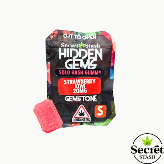 Secret Stash - Secret Stash | Hidden Gems | Solo | Hash | Strawberry Kiwi | Sativa | 20mg - 1