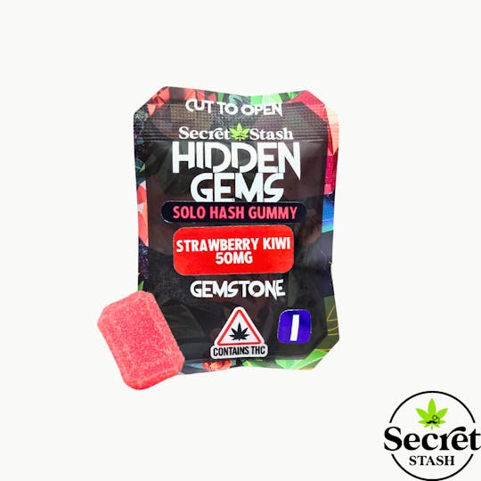 Secret Stash - Secret Stash | Hidden Gems | Solo | Hash | Strawberry Kiwi | Indica | 50mg - 1