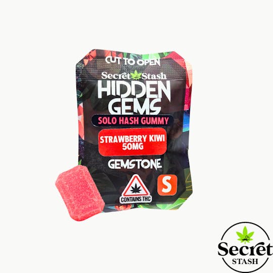 Secret Stash - Secret Stash | Hidden Gems | Solo | Hash | Strawberry Kiwi | Sativa | 50mg - 1
