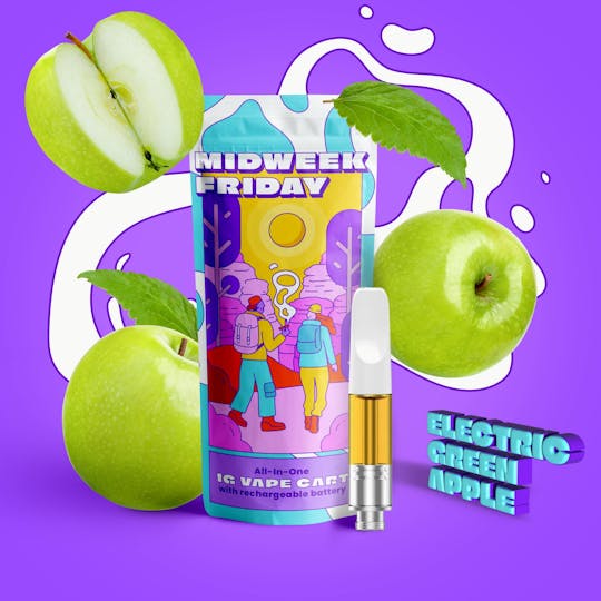Midweek Friday - Electric Green Apple Cartridge | 1g - 1