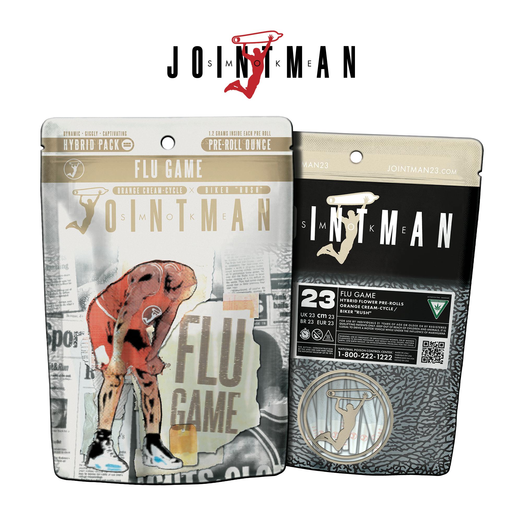 Jointman - Jointman - 1oz Pre-packed (23) Pre-rolls - Flu Game - 1