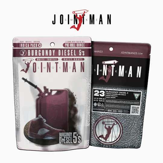 Jointman - Jointman - 1oz Pre-packed (23) Pre-rolls - Burgundy Diesel 5's - 1
