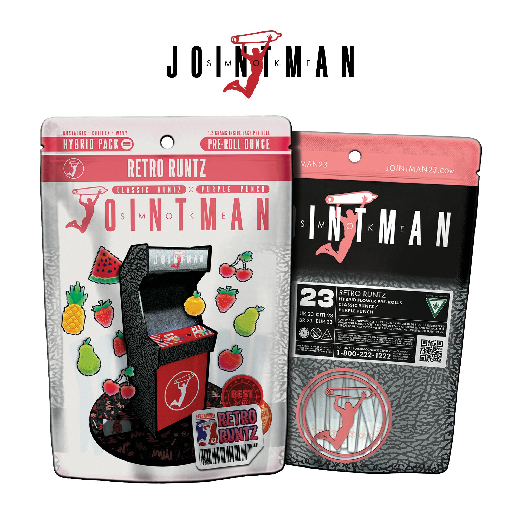 Jointman - Jointman - 1oz Pre-packed (23) Pre-rolls - Retro Runtz - 1