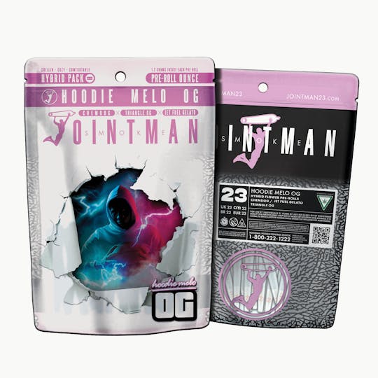 Jointman - Jointman - 1oz Pre-packed (23) Pre-rolls - Hoodie Melo OG - 1
