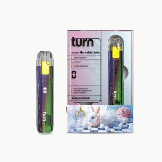 turn - 1.0g AIO | down the rabbit hole | botanica blends | up | - 1