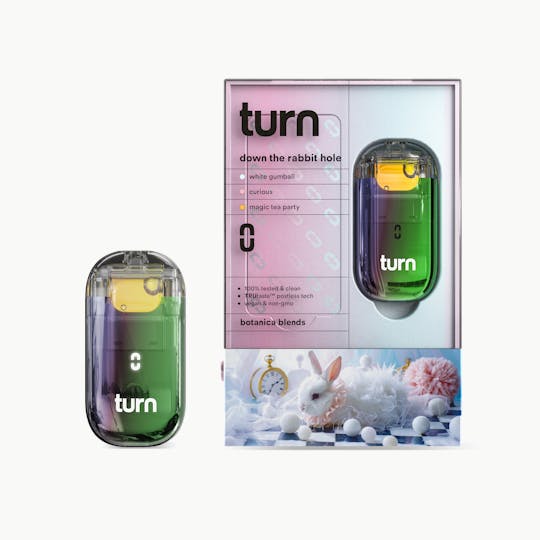 turn - 2.0g AIO | down the rabbit hole | botanica blends | up | - 1