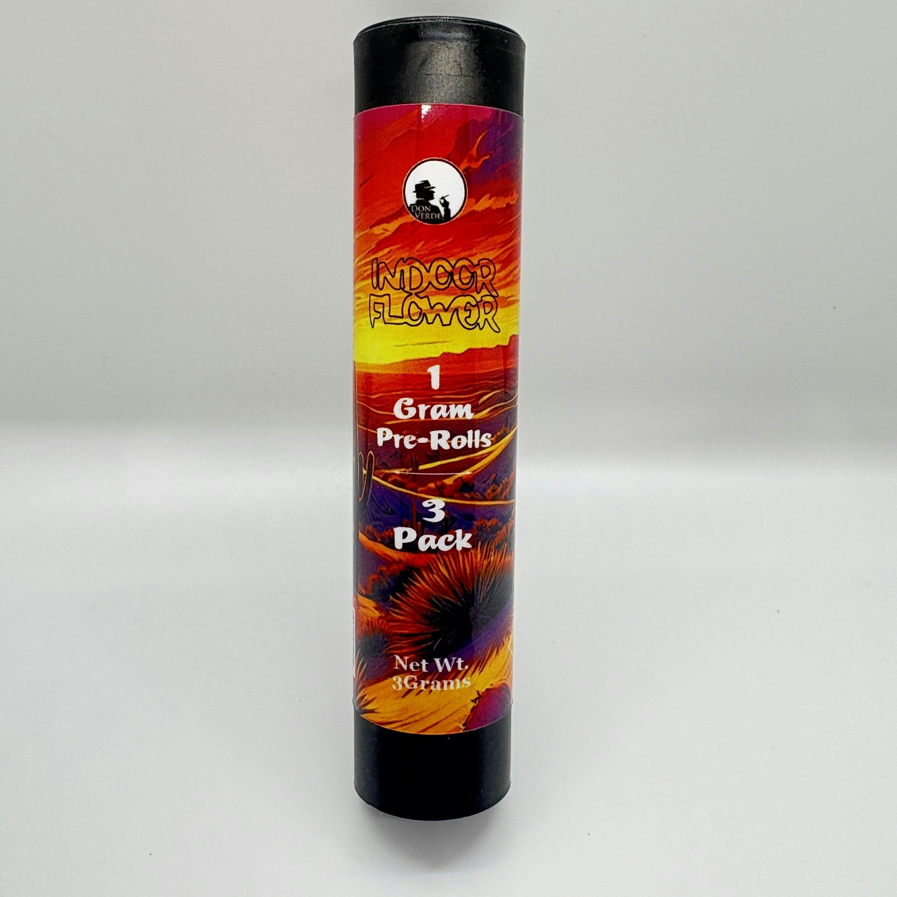 Don Verde - 1g Pre Roll 3pk- Gelato Grape Pie (Indica) - 1