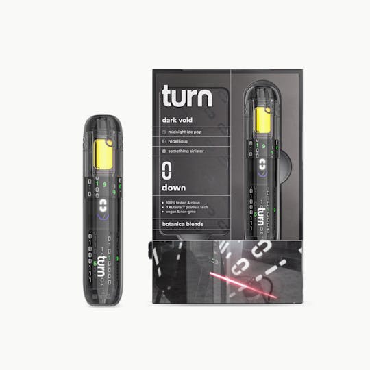 turn - 1.0g AIO | dark void | botanica blends | down | - 1