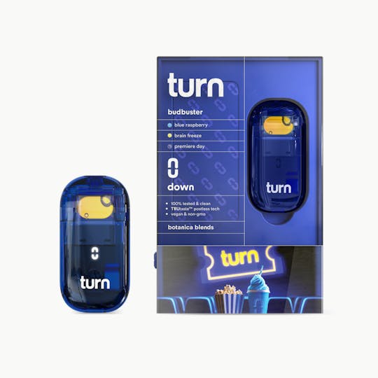 turn - 2.0g AIO | budbuster blue | botanica blends | down | - 1
