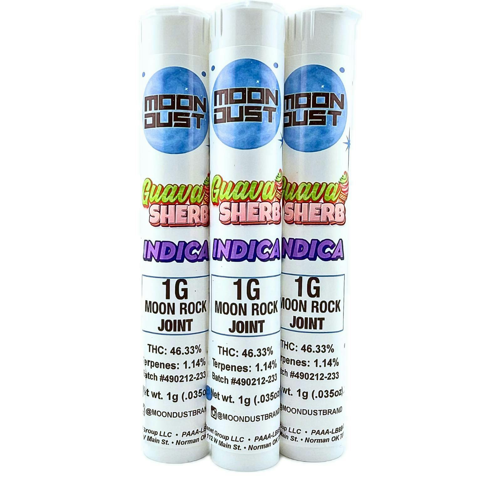 MOON DUST - Moon Rock | Guava Sherb | Infused Joint | 1g - 1