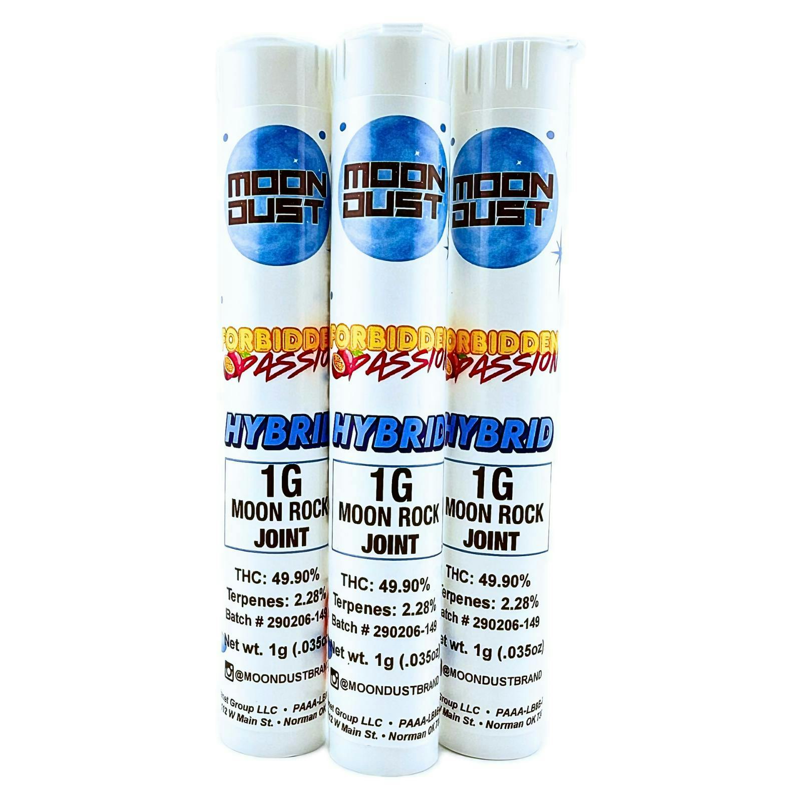MOON DUST - Moon Rock | Forbidden Passion | Infused Joint | 1g - 1