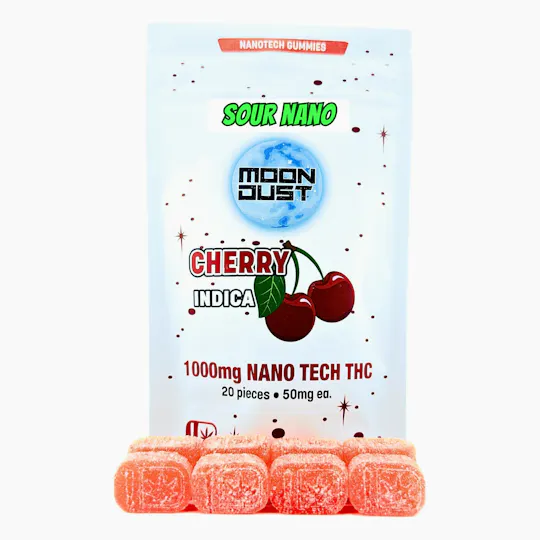 MOON DUST - Moon Dust | Sour Cherry Nano Gummies | 1000mg | 20ct | 50mg/ea - 1