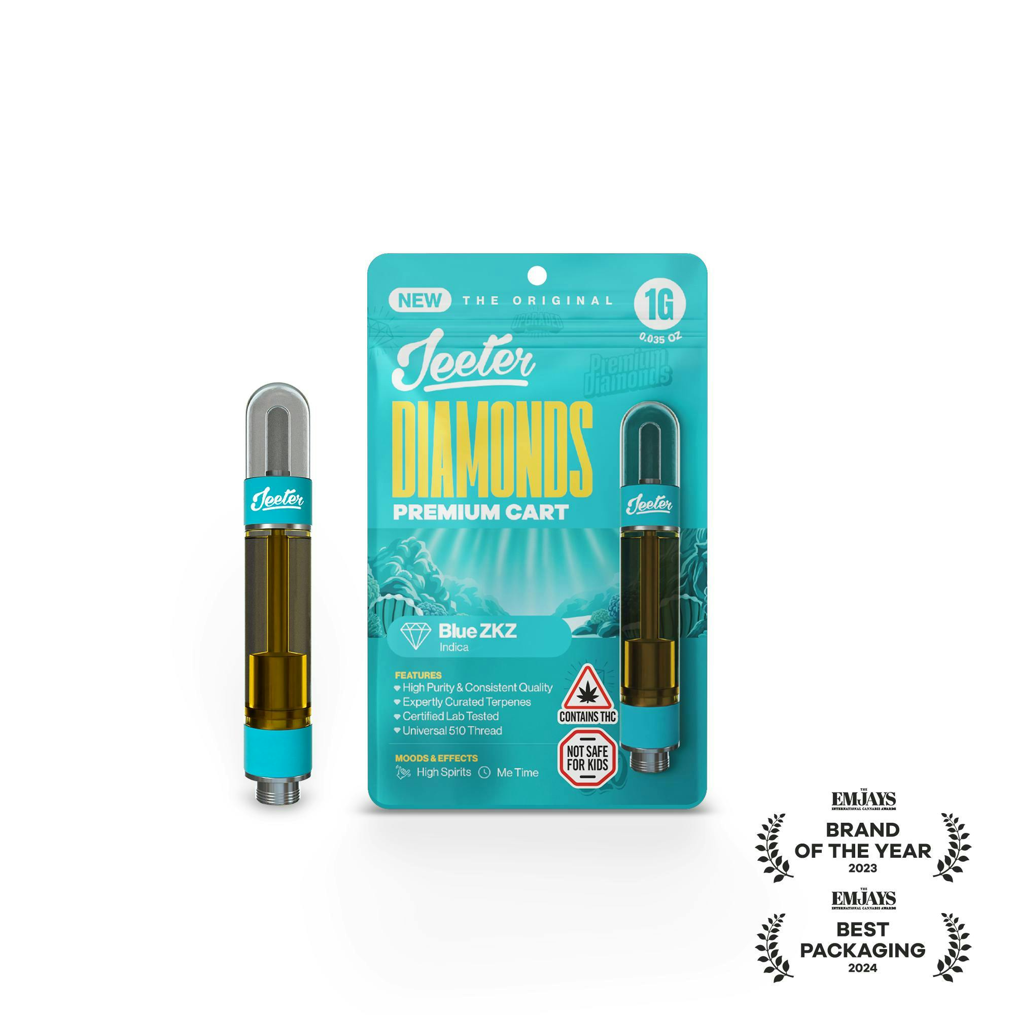 Jeeter - Jeeter | Blue ZKZ | Premium Diamonds Cartridge | 1g - 1