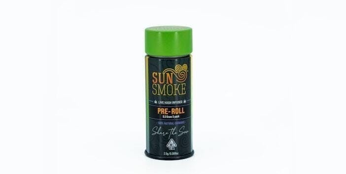 SunSmoke - SunSmoke | Hybrid Blend | Live Rosin | Infused Mini Pre Roll | 0.5g | 5pk - 1