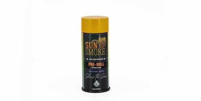 SunSmoke - SunSmoke | Sativa Blend | Live Rosin | Infused Mini Pre Roll | 0.5g | 5pk - 1