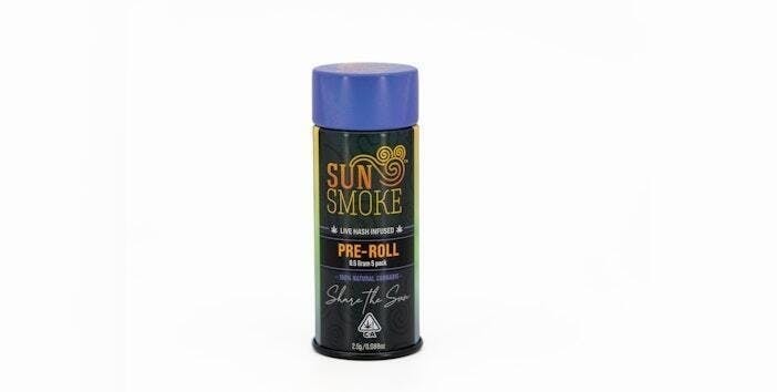 SunSmoke - SunSmoke | Indica Blend | Live Rosin | Infused Mini Pre Roll | 0.5g | 5pk - 1