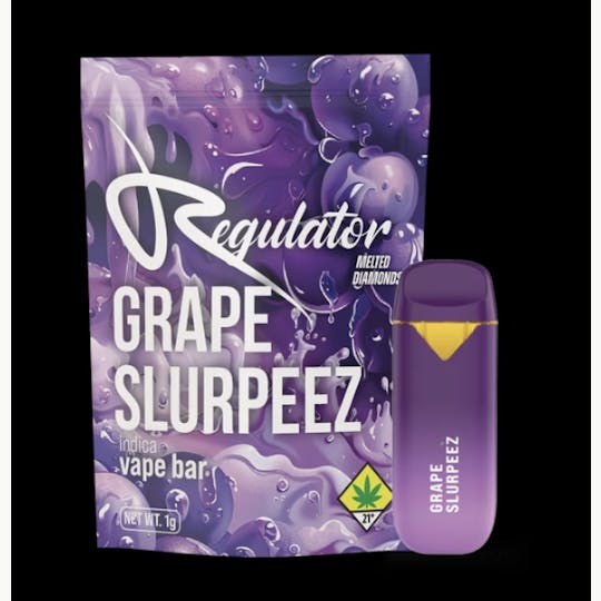 Regulator - Grape Slurpeez 1g Melted Diamonds Disposable - 1