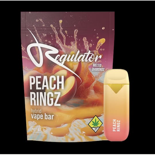 Regulator - Peach Ringz 1g Melted Diamonds Disposable - 1