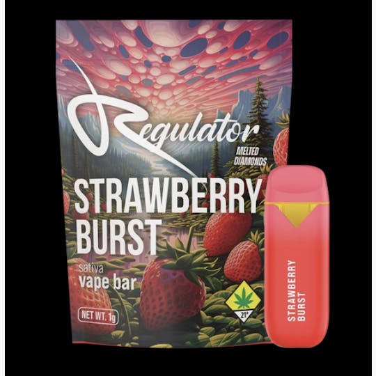 Regulator - Strawberry Burst 1g Melted Diamonds Disposable - 1