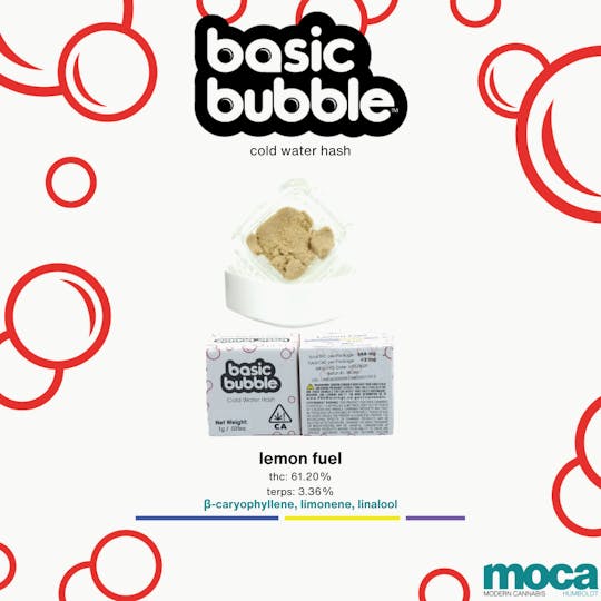 MOCA Humboldt - Basic Bubble - 1g Red Label - Lemon Fuel - 1