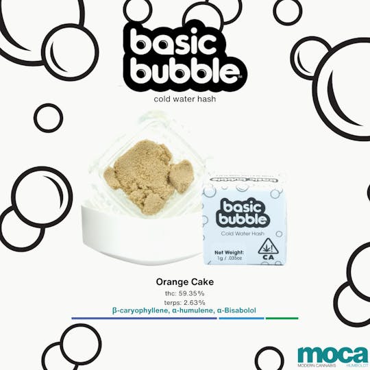 MOCA Humboldt - Basic Bubble - 1g Black Label - Orange Cake - 1