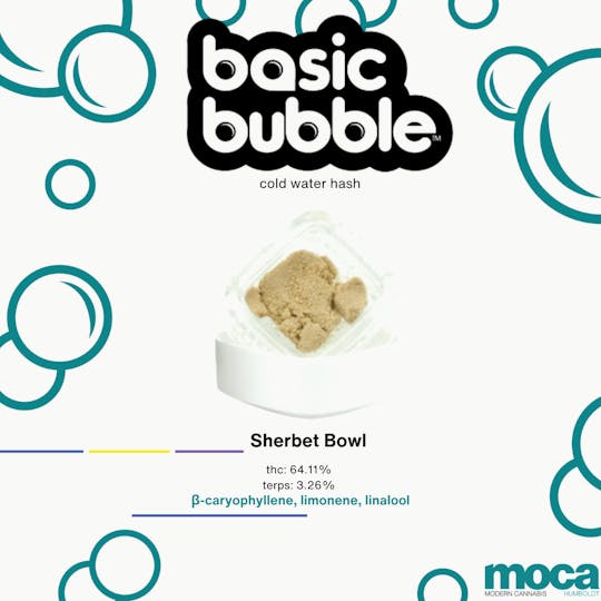 MOCA Humboldt - Basic Bubble - 1g Teal Label - Sherbet Bowl - 1