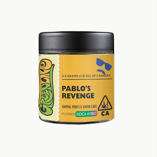 Greenline - Pablo’s Revenge - 1/8 oz - Indoor - Indica Hybrid - 3.5g - 1