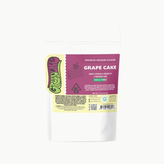 Greenline - Grape Cake - 1/2 oz - Indoor - Indica Hybrid - 14g - 1