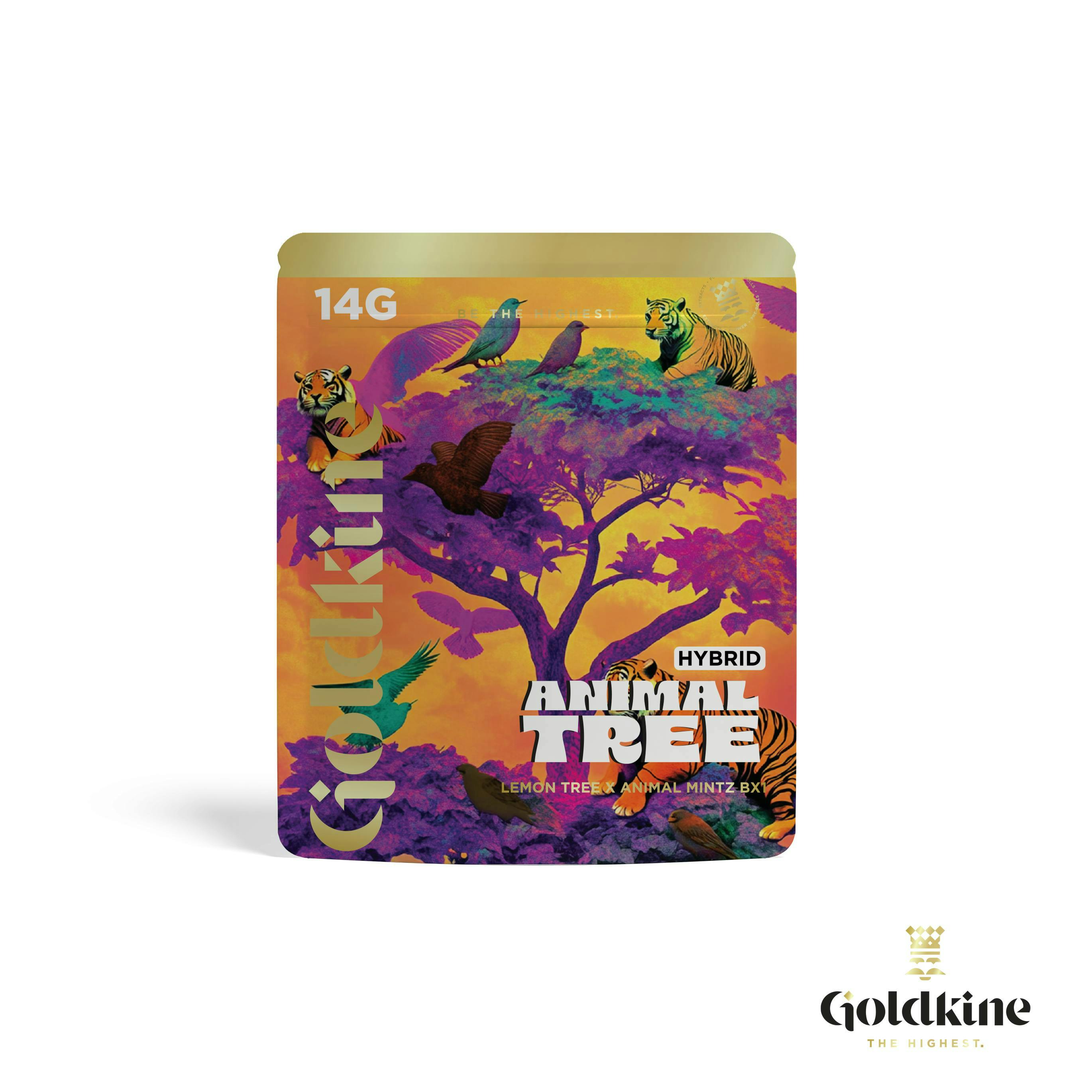Goldkine - Goldkine Flower 14G (Mylar) | Animal Tree - 1