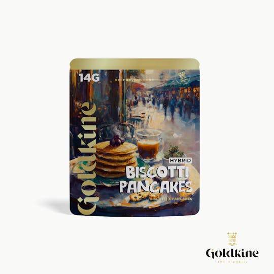 Goldkine - Goldkine Flower 14G (Mylar) | Biscotti Pancakes - 1