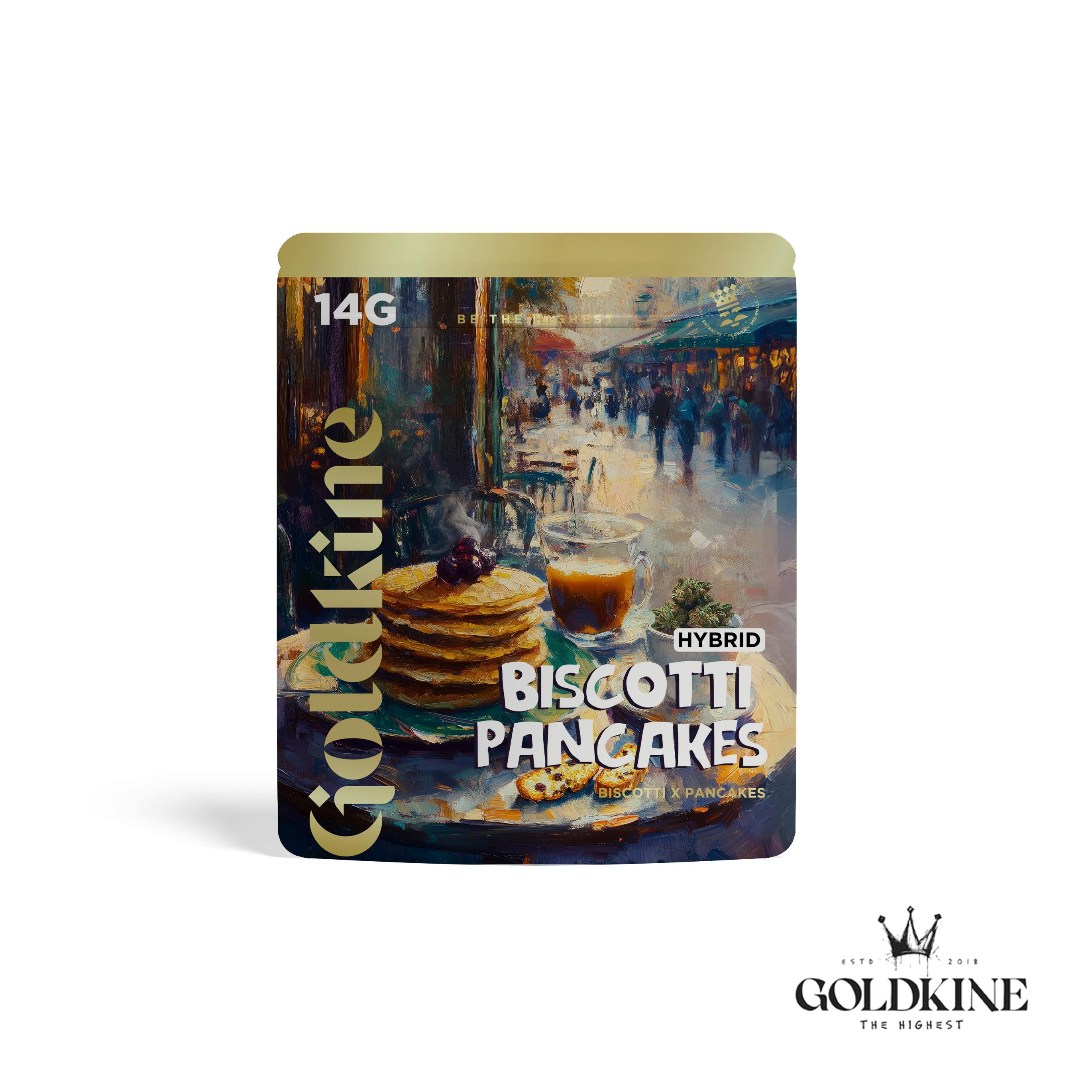 Goldkine - Goldkine Flower 14G (Mylar) | Biscotti Pancakes - 1