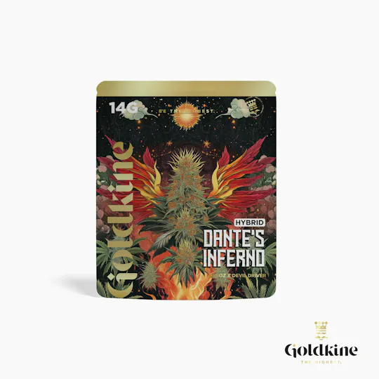 Goldkine - Goldkine Flower 14G (Mylar) | Dante's Inferno - 1