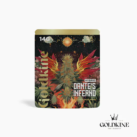 Goldkine - Goldkine Flower 14G (Mylar) | Dante's Inferno - 1