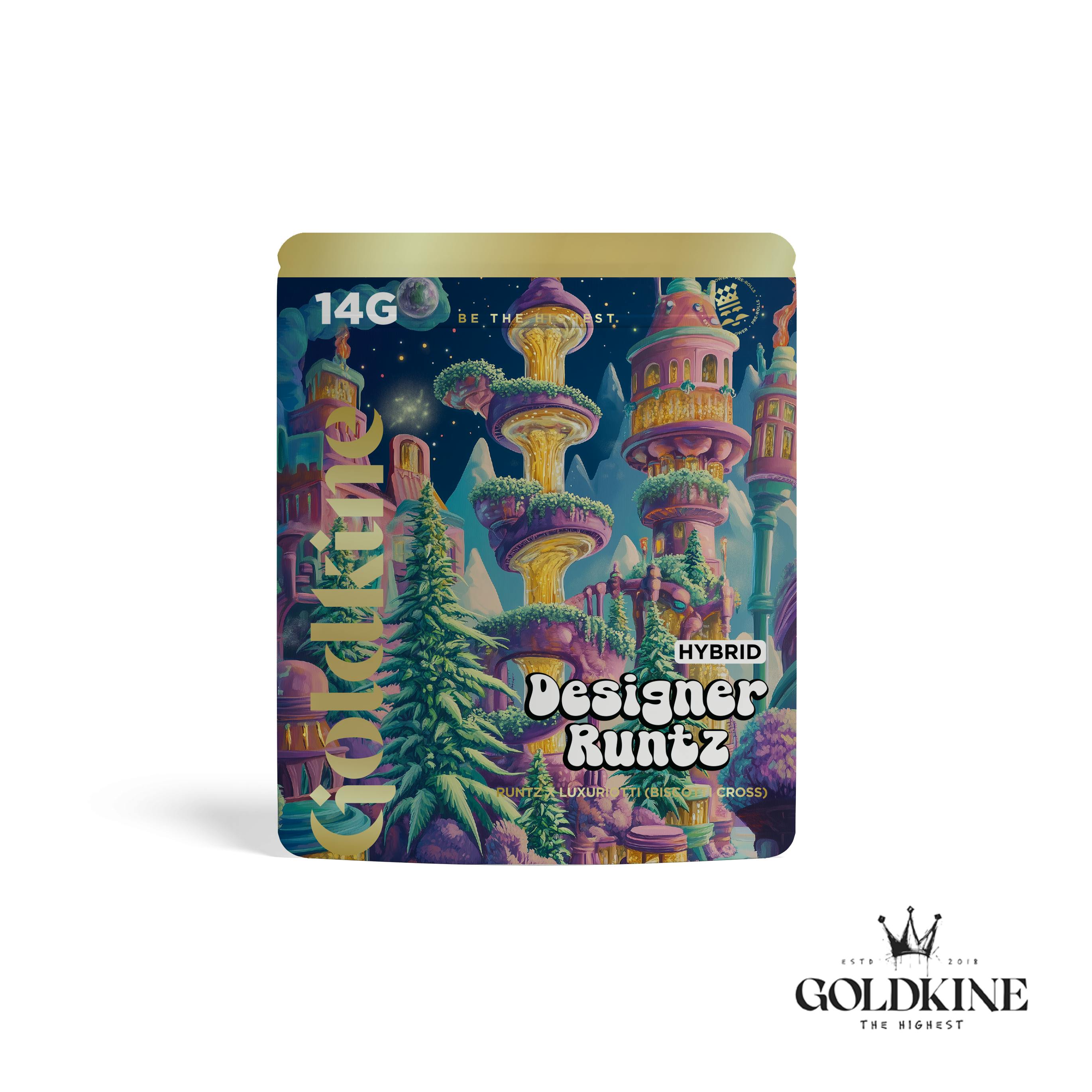 Goldkine - Goldkine Flower 14G (Mylar) | Designer Runtz - 1
