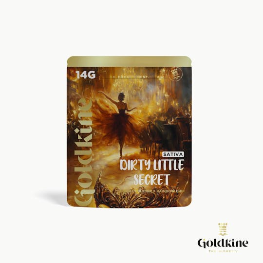 Goldkine - Goldkine Flower 14G (Mylar) | Dirty Little Secret - 1