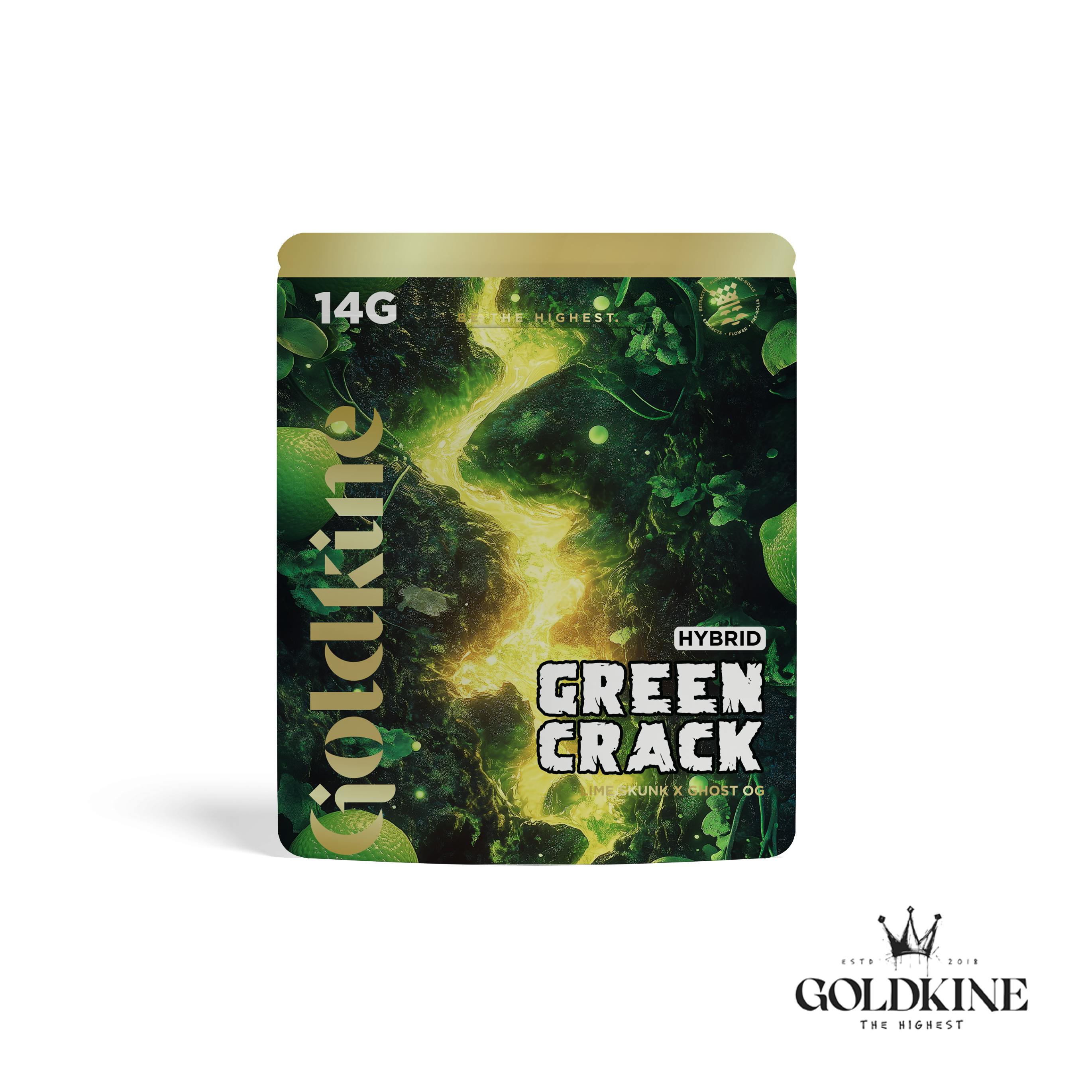 Goldkine - Goldkine Flower 14G (Mylar) | Green Crack - 1