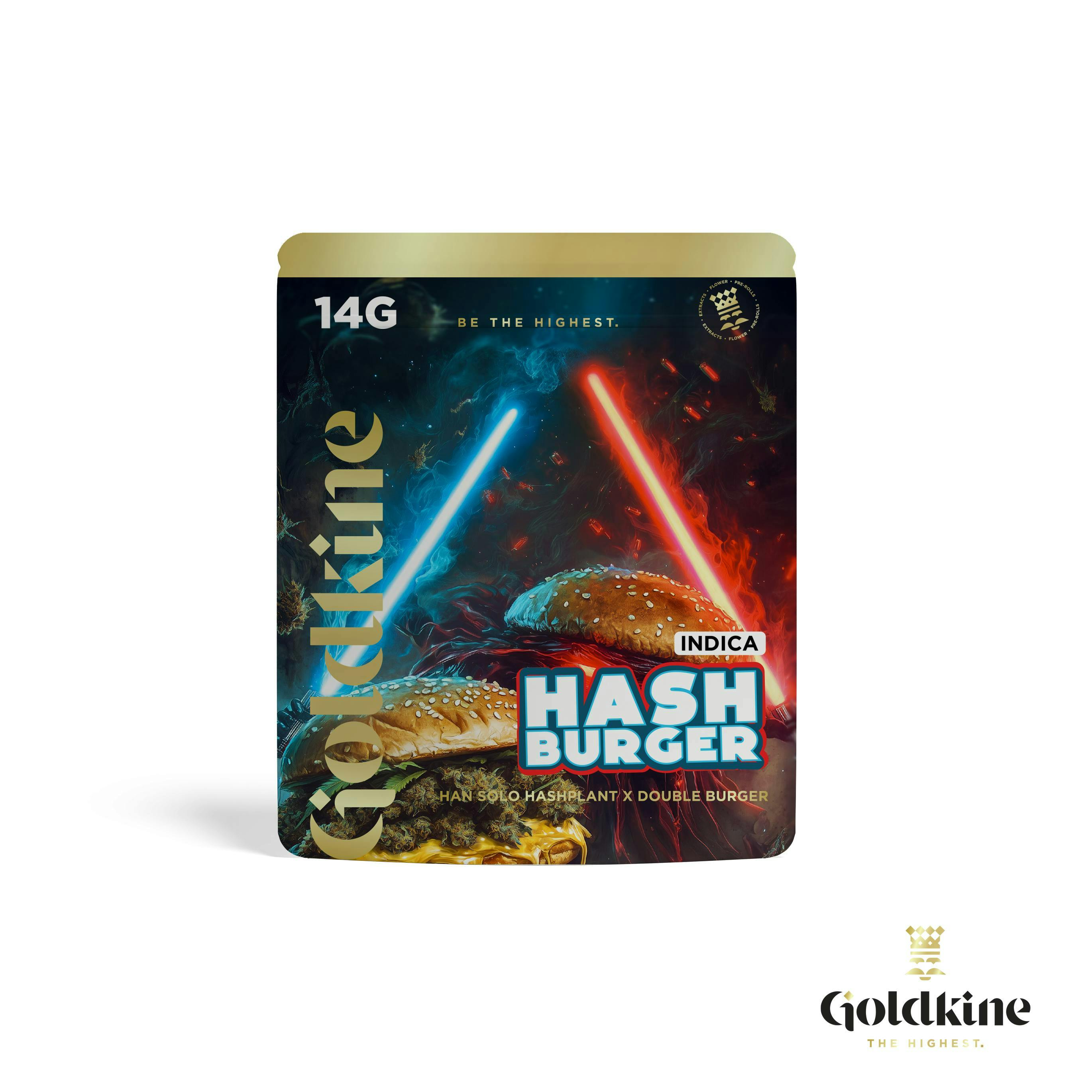 Goldkine - Goldkine Flower 14G (Mylar) | Hash Burger - 1