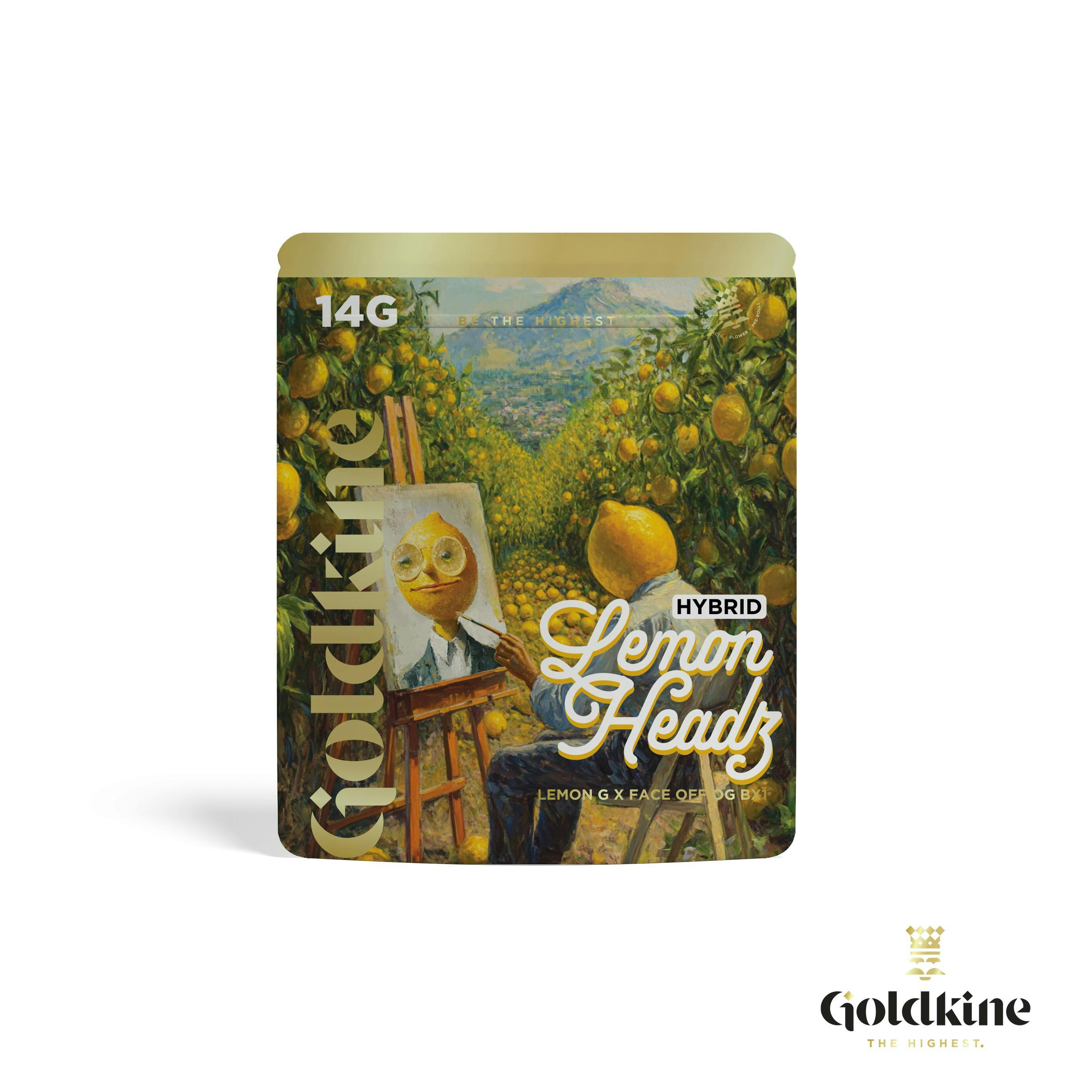 Goldkine - Goldkine Flower 14G (Mylar) | Lemon Headz - 1