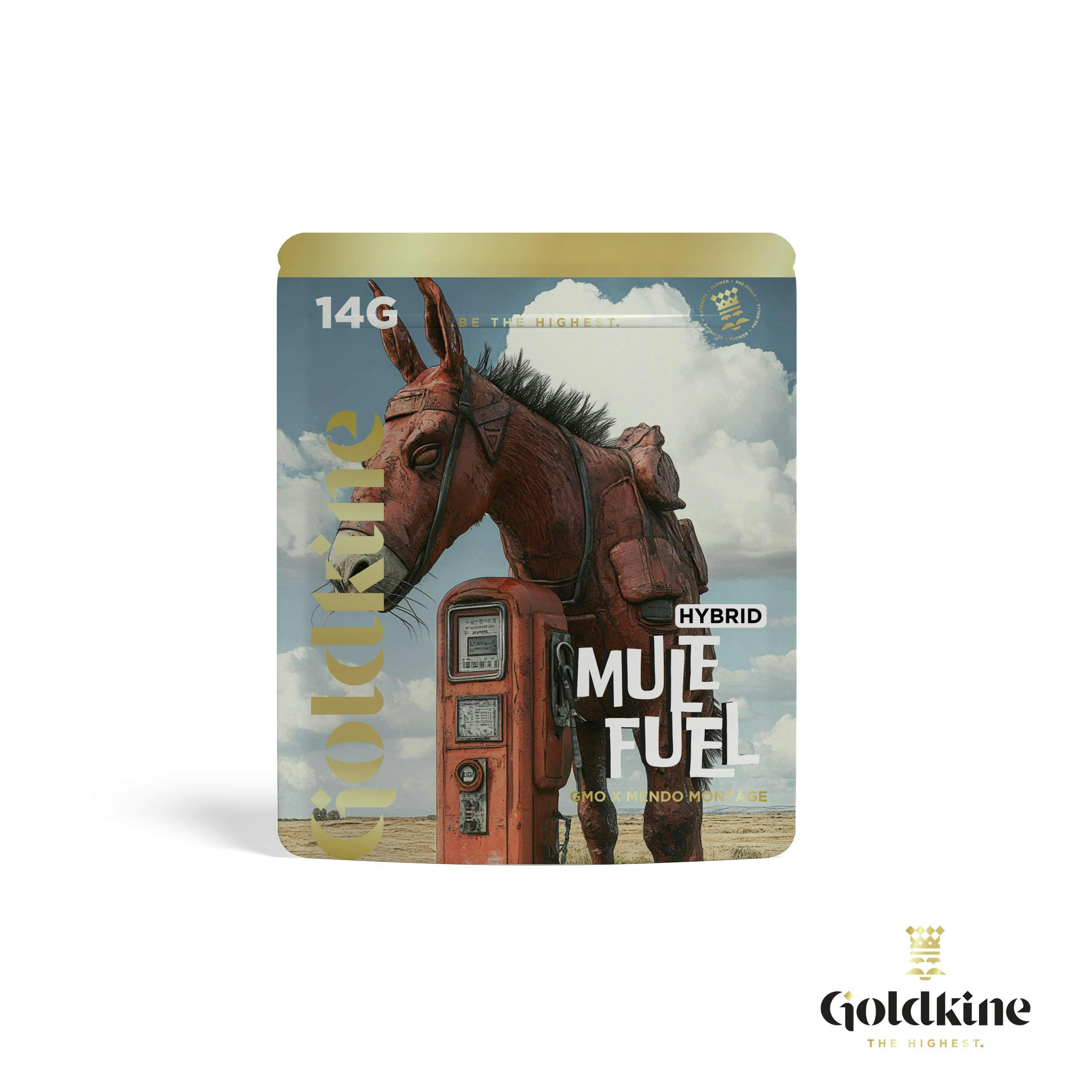 Goldkine - Goldkine Flower 14G (Mylar) | Mule Fuel - 1
