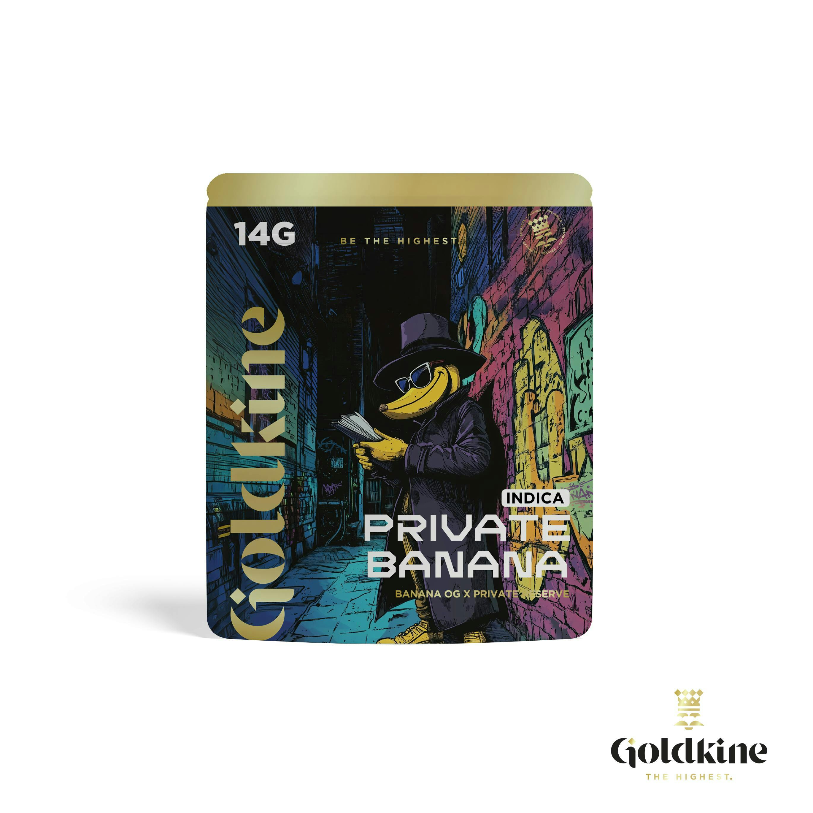 Goldkine - Goldkine Flower 14G (Mylar) | Private Banana - 1