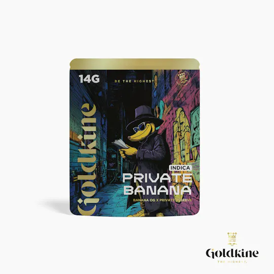 Goldkine - Goldkine Flower 14G (Mylar) | Private Banana - 1