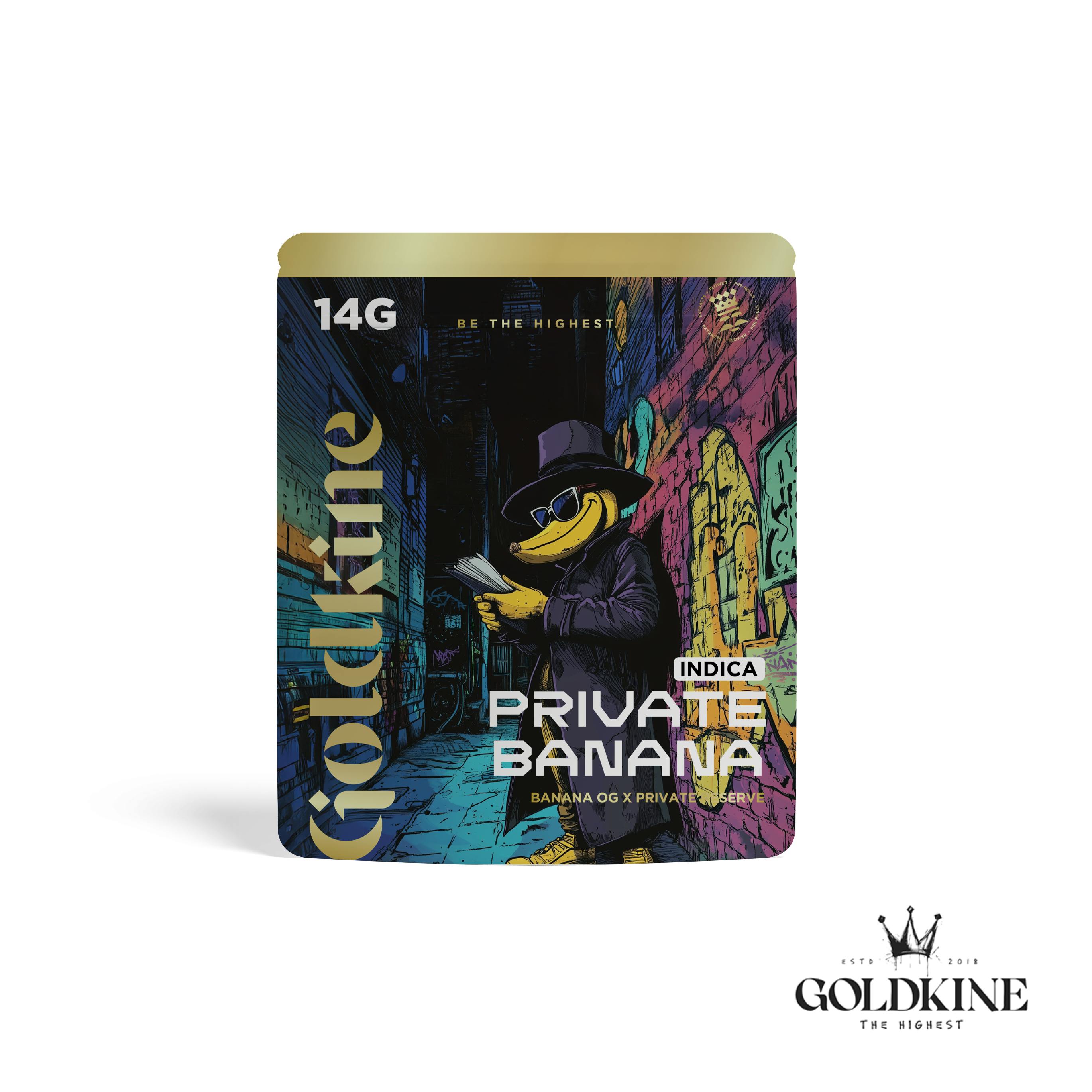 Goldkine - Goldkine Flower 14G (Mylar) | Private Banana - 1