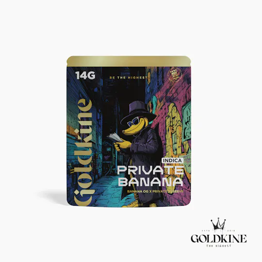 Goldkine - Goldkine Flower 14G (Mylar) | Private Banana - 1