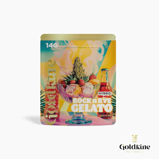 Goldkine - Goldkine Flower 14G (Mylar) | Rock N Rye Gelato - 1