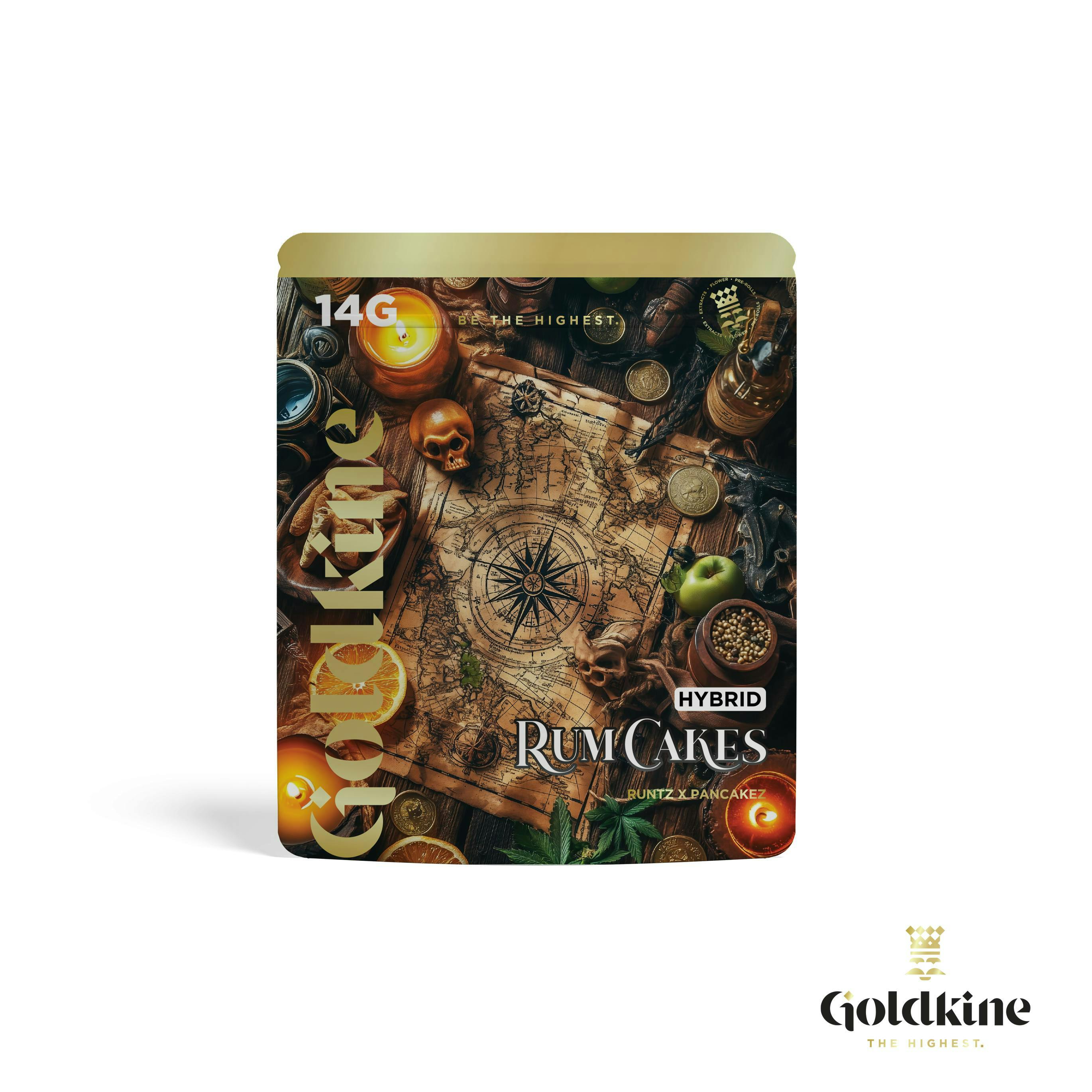 Goldkine - Goldkine Flower 14G (Mylar) | Rum Cakes - 1